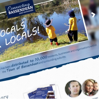 Connecting Bassendean web and graphic design project